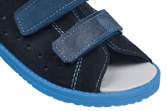 Sandałki Profilaktyczne Ortopedyczne Buty DAWID 1042 Granat GMoro